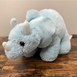 Kellytoy Blue Triceratops Dinosaur Plush